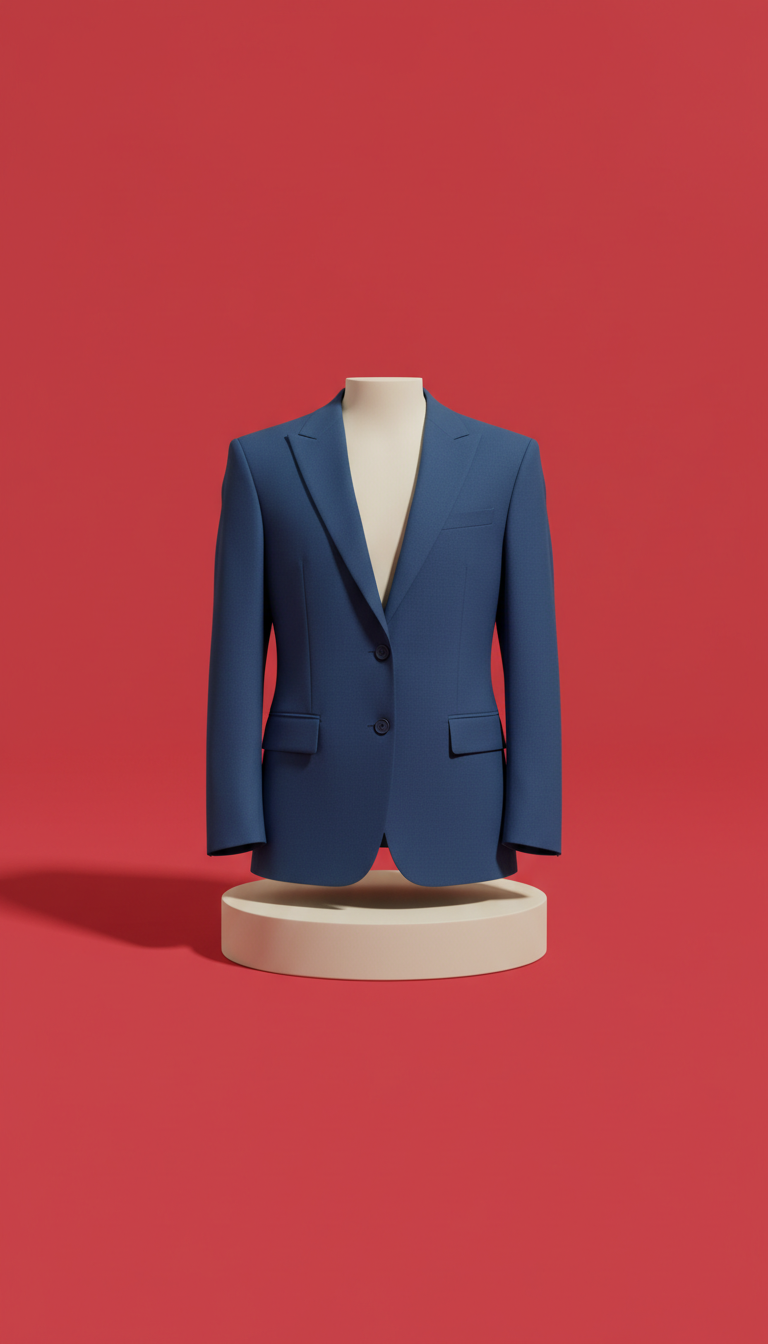Electric blue tailored blazer